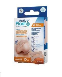 Active Plast - plastry ułatwiające  oddychanie , na chrapanie 5,6x1,8cm   10 szt