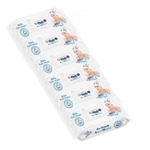 Aqua Wipes Fresh Baby chusteczki nawilżane wodą 12 x 60 szt (6-pack)