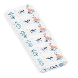 Aqua Wipes Fresh Baby chusteczki nawilżane wodą 6 x 60 szt (6-pack)