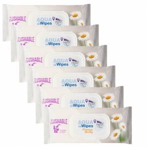 Aqua Wipes Premium papier toaletowy mokry 6 x 40 szt (6-pack)