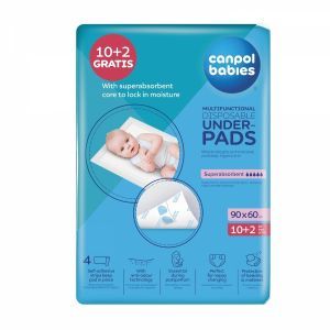 Canpol babies wielofunkcyjne podkłady higieniczne 90x60 x 12 szt (78/002)
