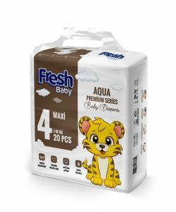 Fresh Baby pieluszki AQUA Premium Rozmiar 4 Maxi 20 szt (7-18 kg)
