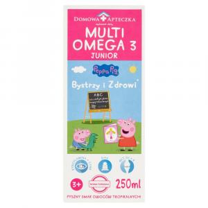 Domowa apteczka multi omega 3 Bystrzy i Zdrowi 250 ml ( smak owoców tropikalnych) Świnka Peppa