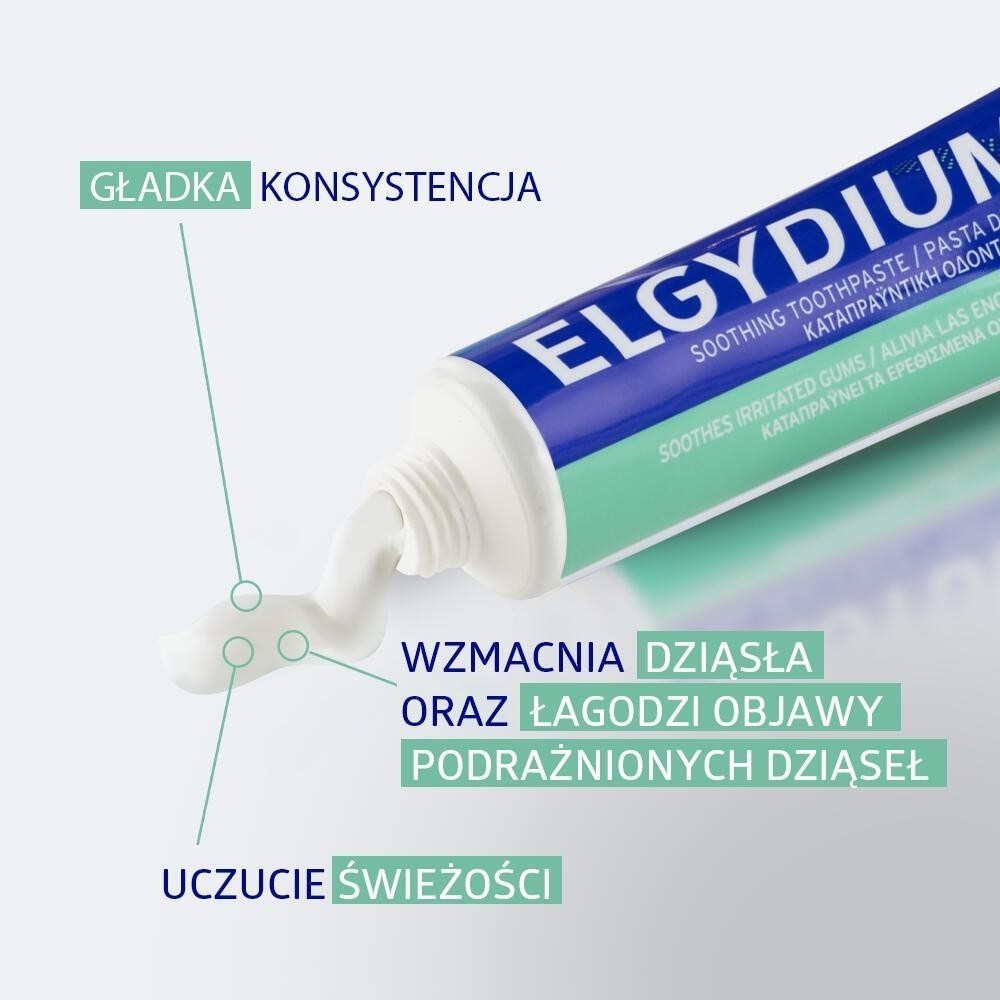 Elgydium pasta do zębów na podrażnione dziąsła 75 ml
