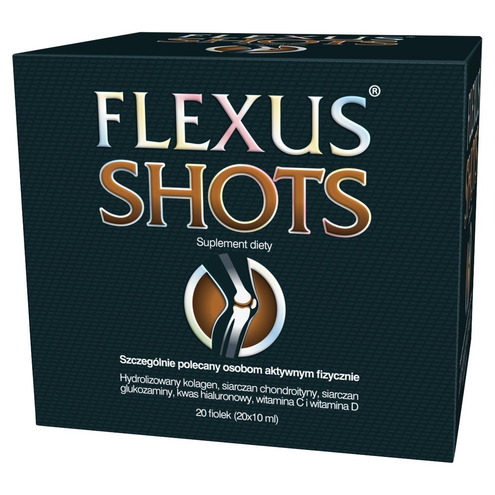 Flexus shots x 20 fiolek po 10 ml (KRÓTKA DATA)