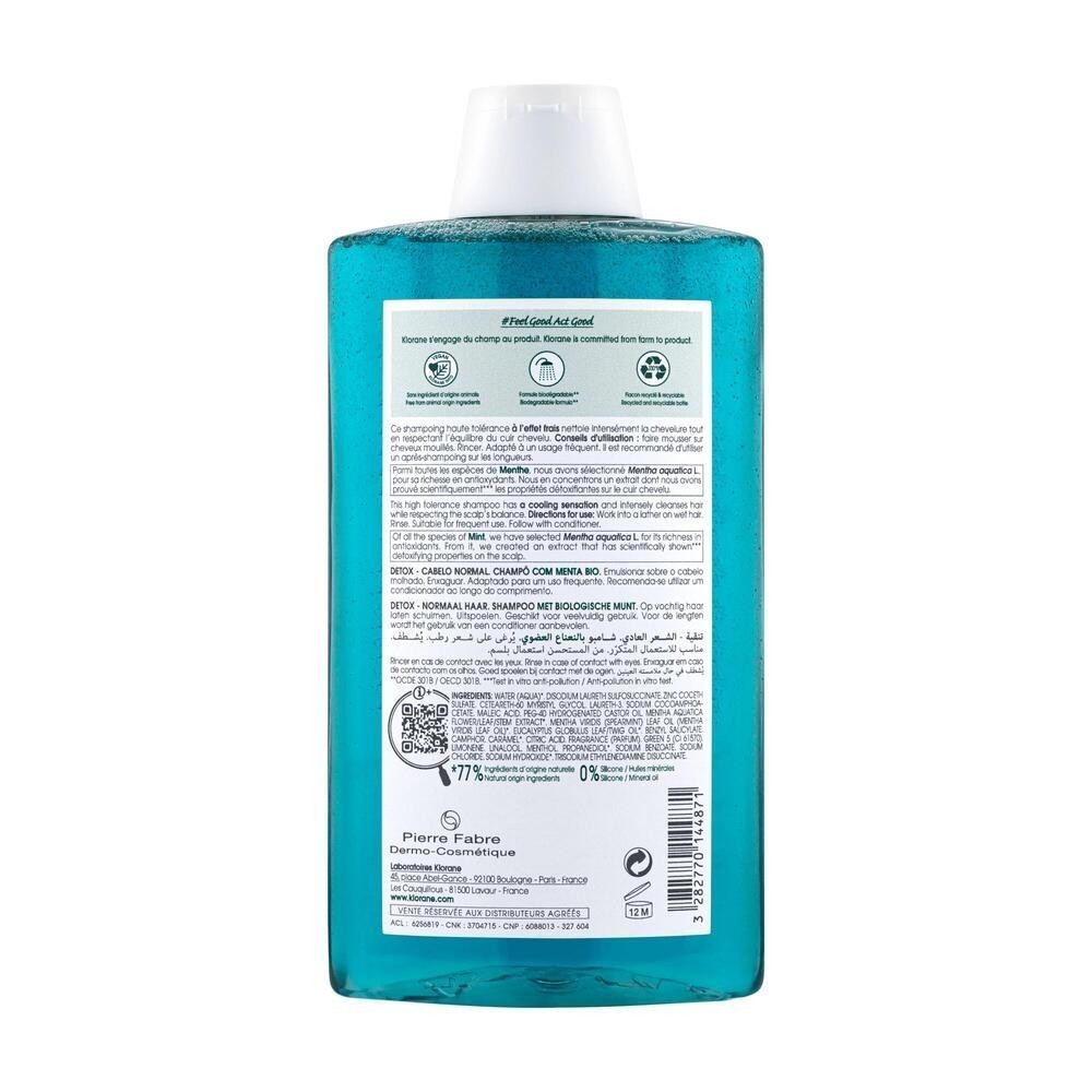 Klorane szampon z miętą organiczną 400 ml