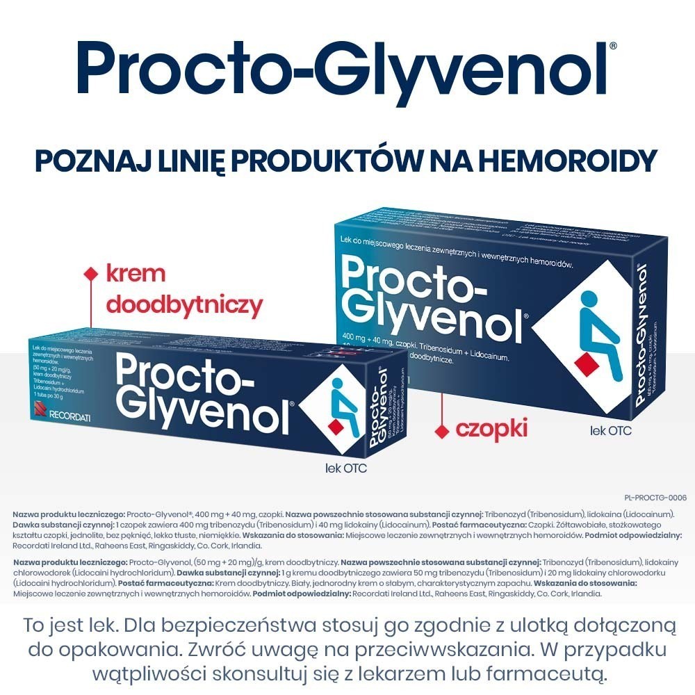 Procto - Glyvenol Soft żel do higieny intymnej 180 ml
