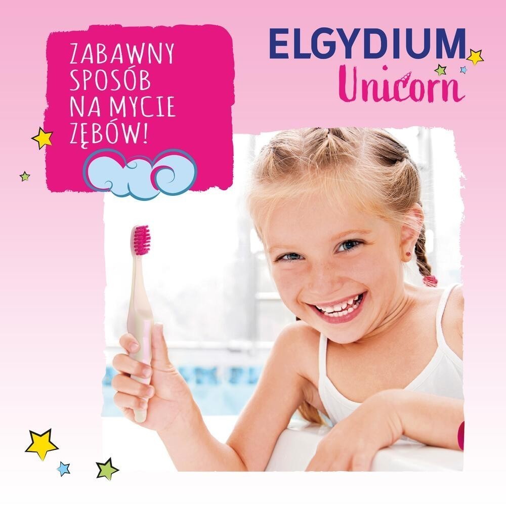 Szczoteczka do zębów elgydium Unicorn dla dzieci w wieku 2-6 lat