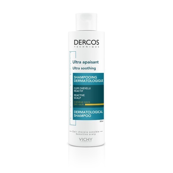 Vichy dercos - ultrakojący szampon do włosów suchych 200 ml