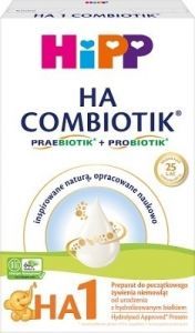 Hipp Ha 1 Combiotik preparat do początkowego żywienia dla niemowląt od urodzenia 350 g