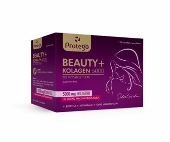 Protego BEAUTY+ kolagen 5000 smak malina - truskawka x 30 saszetek po 6,5 g