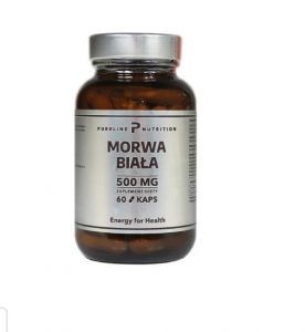 Pureline Nutrition Morwa Biała 500 mg x 60 kaps