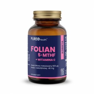 Pureo Health Folian 5-MTHF + Witamina C x 60 kaps
