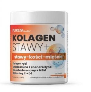 Pureo Health Kolagen Stawy+, smak pomarańcza i brzoskwinia, 30 porcji