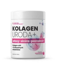 Pureo Health Kolagen Uroda+ włosy-skóra-paznokcie, smak neutralny, 30 porcji