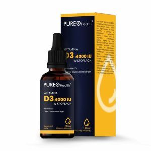 Pureo Health Witamina D3 4000IU w kroplach 30 ml (KRÓTKA DATA)