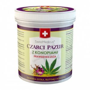 SwissMedicus Czarci pazur balsam ziołowy z konopiami 500 ml
