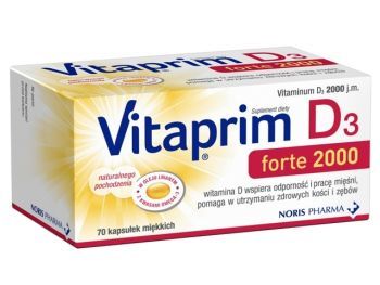 Vitaprim D3 forte 2000 x 70 kaps (KRÓTKA DATA)